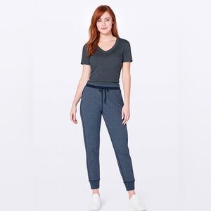 Lululemon Cool and Collected Joggers – Heathered Navy Blue, Soft Cotton Blend